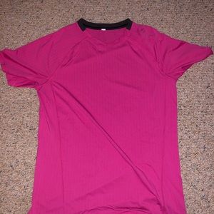 Pink lululemon athletic V neck